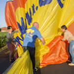 opplooien luchtballon